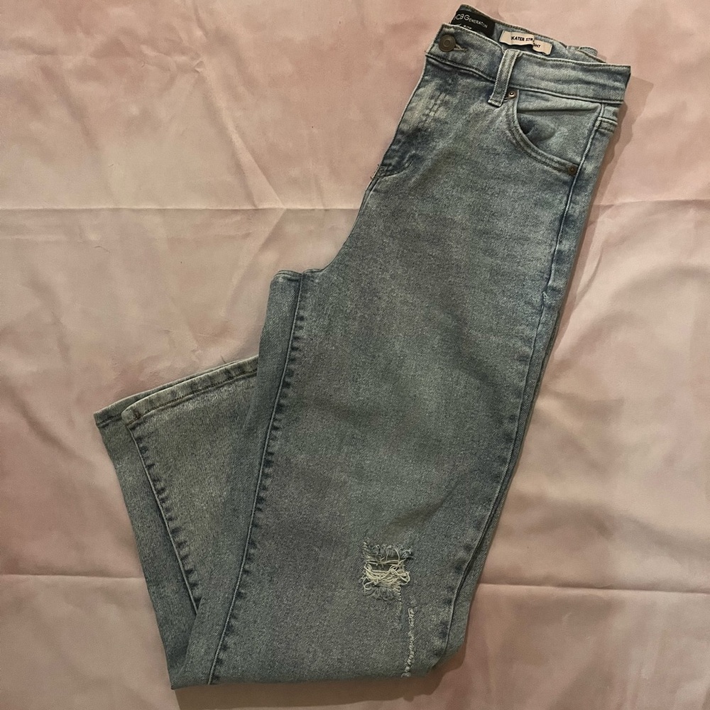 BCBGeneration Light Blue Straight Leg Jeans